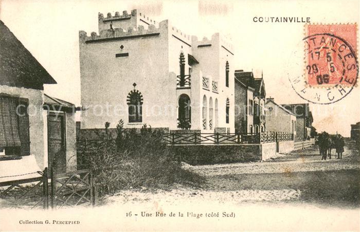 Coutainville Une rue de la plage