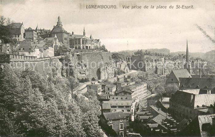 LUXEMBOURG Luxemburg Vue prise de la Place du Saint Esprit