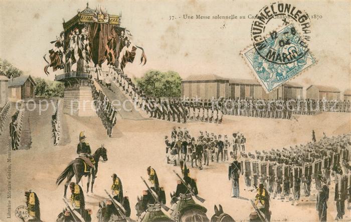 Camp de Chalons UneMesse solennelle au Camp de Chaloits