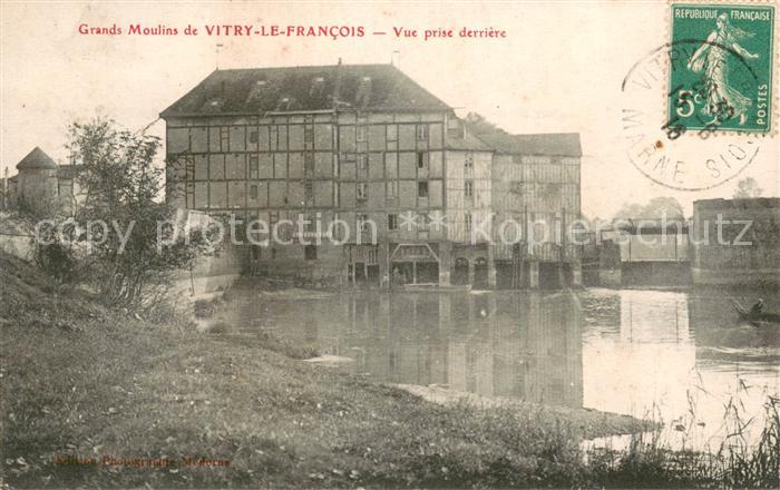 Vitry-le-Francois Grands Moulins Vue prise derriere