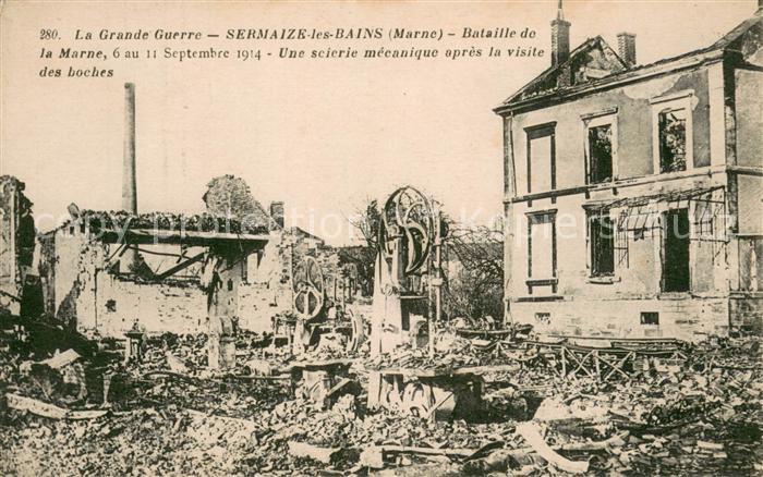 Sermaize-les-Bains La Grande Guerre Bataille de la Marne au Sept 1914