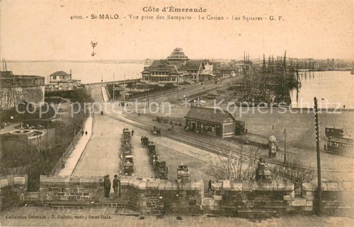 Saint-Malo 35 Vue prise des Remparts Le Casino Les Squares