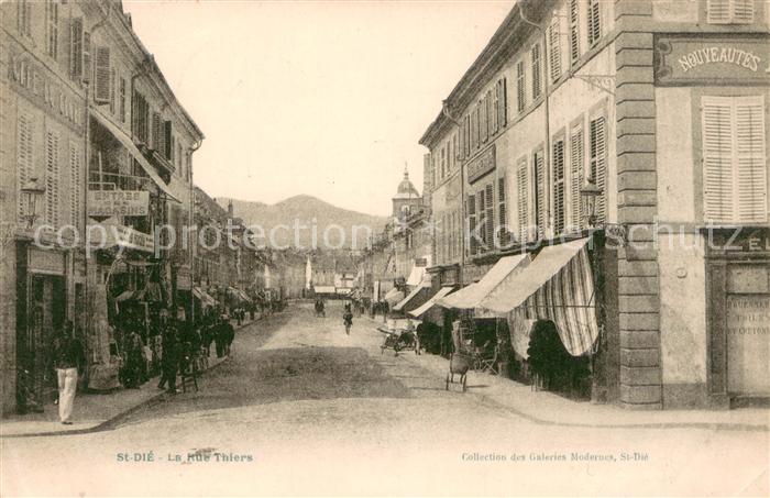 Saint-Die-des-Vosges La Rue Thiers