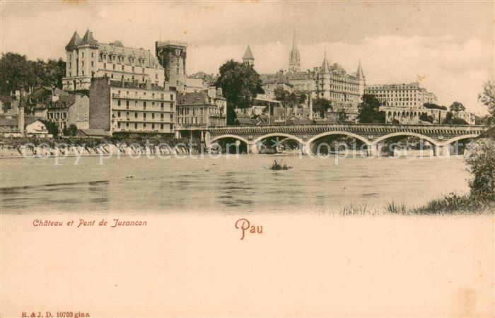 Pau 64 Chateau et Pont de Jurancon