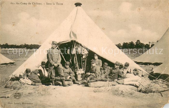 Camp de Chalons Sous la Tente