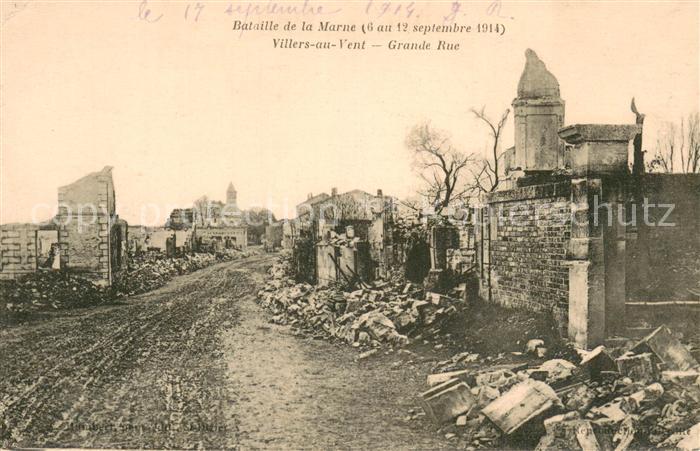 Villers-aux-Vents Bataille de la Marne Grande Rue