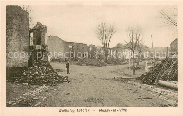 Mussy-la-Ville Zerstörtes Dorf in WK1