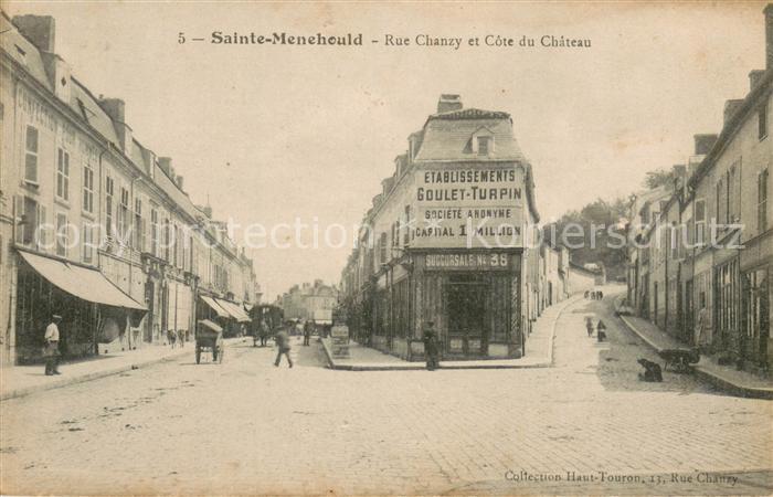 Sainte-Menehould Rue Chanzy et Cote du Chateau