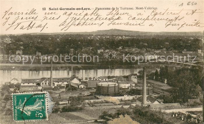 Saint-Germain-en-Laye Panorama de la Terrasse Mont Valerien