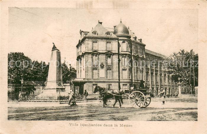 Verdun Ariege Ville bombardee dans la Meuse