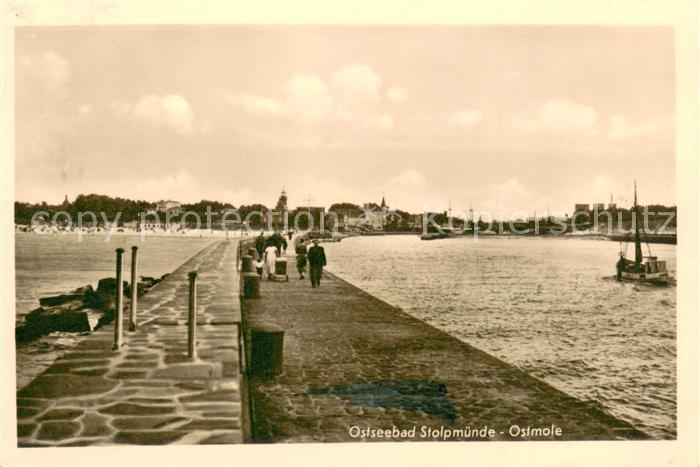 Stolpmuende Ustka Ostseebad Pommern Ostmole