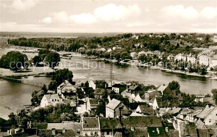 Crossen Oder Krosno Odrzanskie Blick vom Weinbergsweg Oderpartie