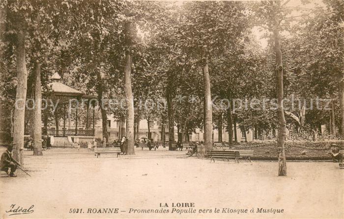 Roanne 42 Promenades Populle vers le Kiosque a Musique