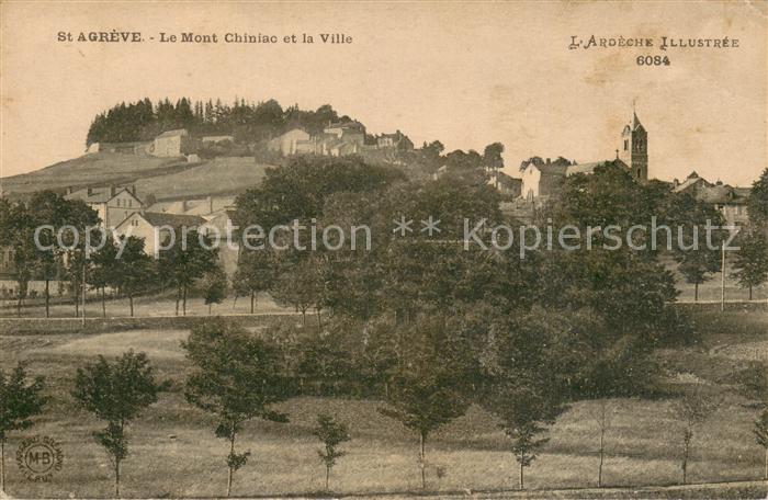 Saint-Agreve Le Mont Chiniac et la Ville
