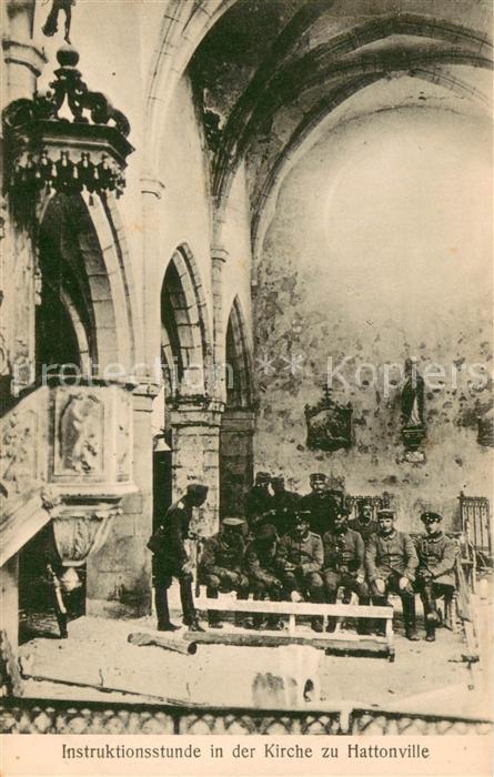 Hattonville Hattonchatel 55 Instruktionsstunde in der Kirche zu Hat