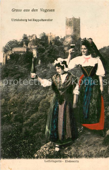 Ulrichsburg Lothringerin Elsaesserin Trachten