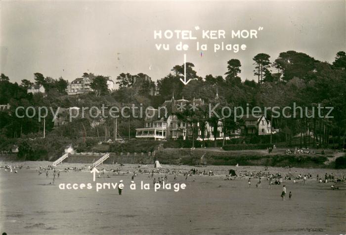 Perros-Guirec Hotel Ker Mor vue de la plage