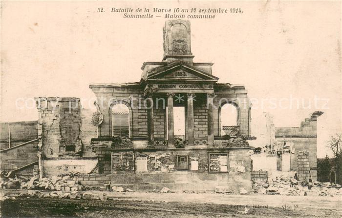 Sommeilles Bataille de la Marne 1914 Maison commune