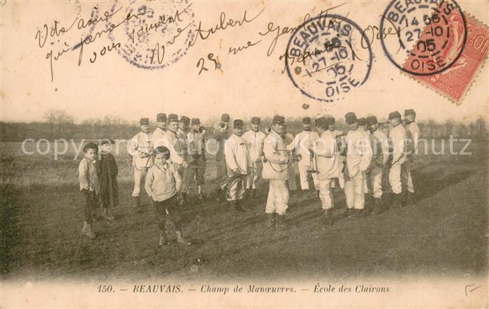 Beauvais 60 Champ de Manoeuvres Ecole des Clairons