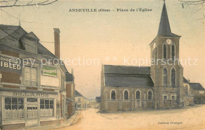 Andeville Place de l'Eglise