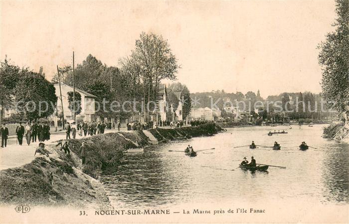 Nogent 94-sur-Marne La Marne pres de l’ile Fanac