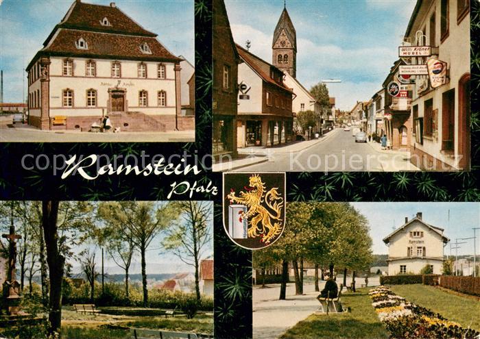 Ramstein Burg Rathaus Ortspartie Parkpartien