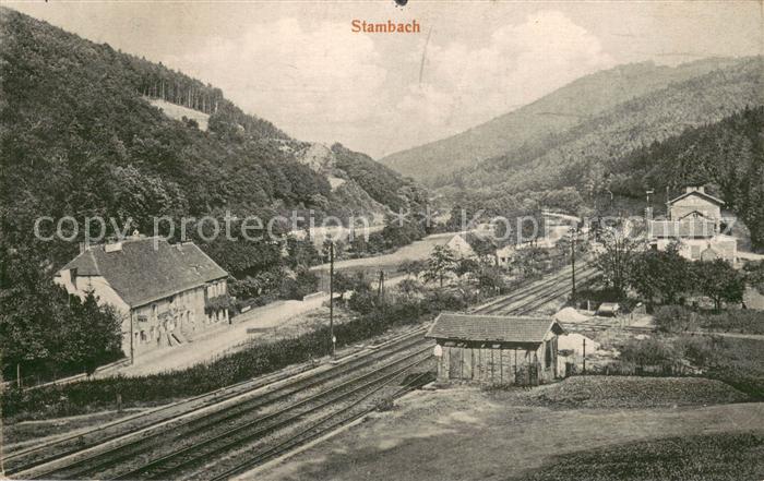 Stambach Bas Rhin Bahnhof Panorama