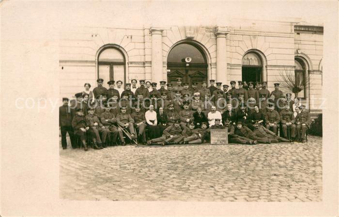 Aue Erzgebirge Lazarett Gruppenaufnahme Weihnachten 1915
