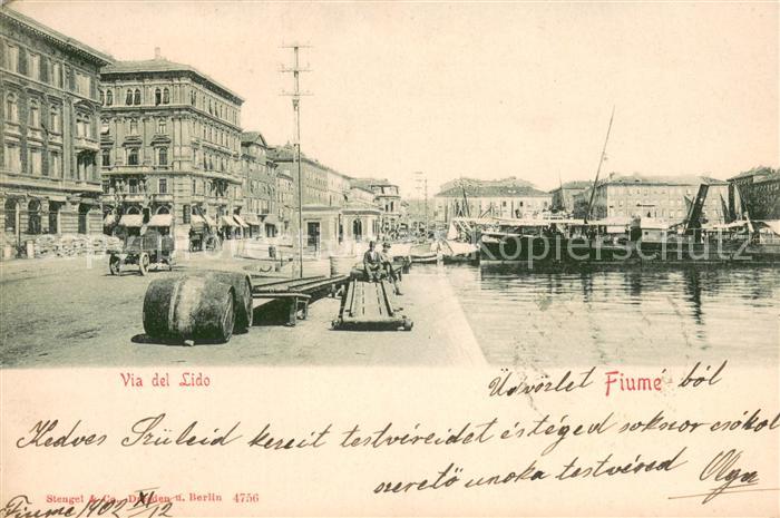 Fiume Rijeka Via del Lido