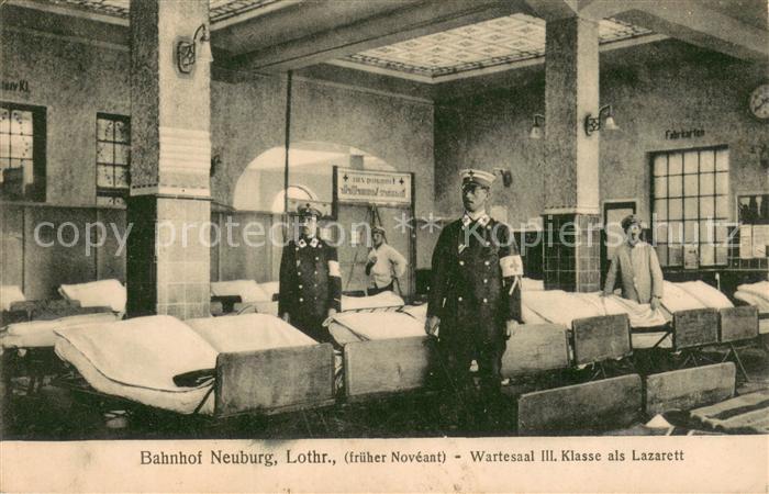 Neuburg Lothringen Wartesaal III. Klasse als Lazarett