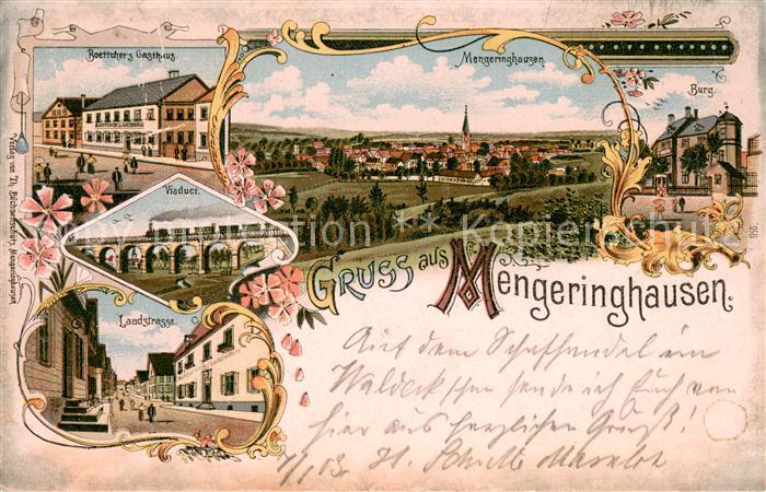 Mengeringhausen Boettchers Gasthaus Panorama Viadukt Landstrasse Burg