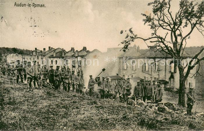 Audun-le-Roman Soldaten beim Arbeitseinsatz