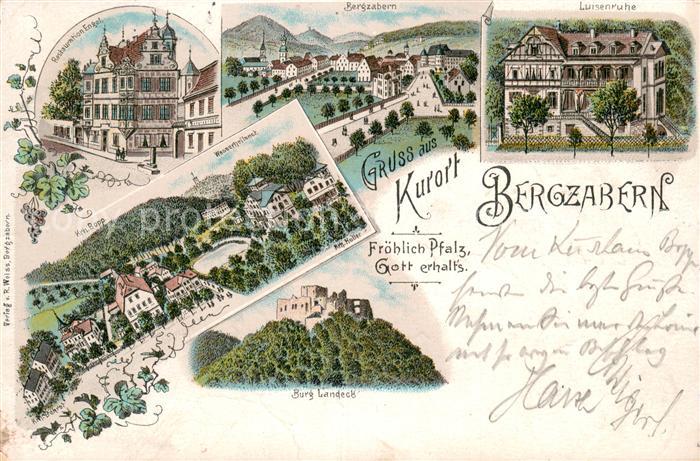 Bergzabern Bad Restauration Engel Bergzabern Luisenruhe Krh Bopp Burg Landeck