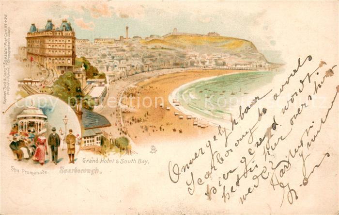 Scarborough UK Grand Hotel and South Bay