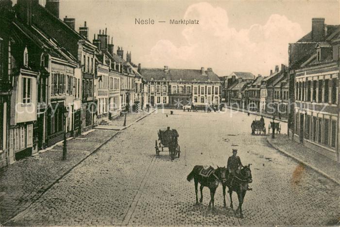 Nesle Somme Marktplatz