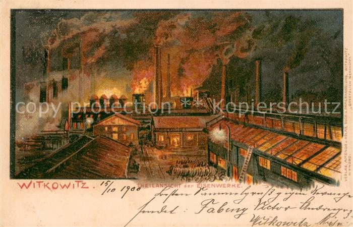Witkowitz Vitkovice Teilansicht der Eisenwerke