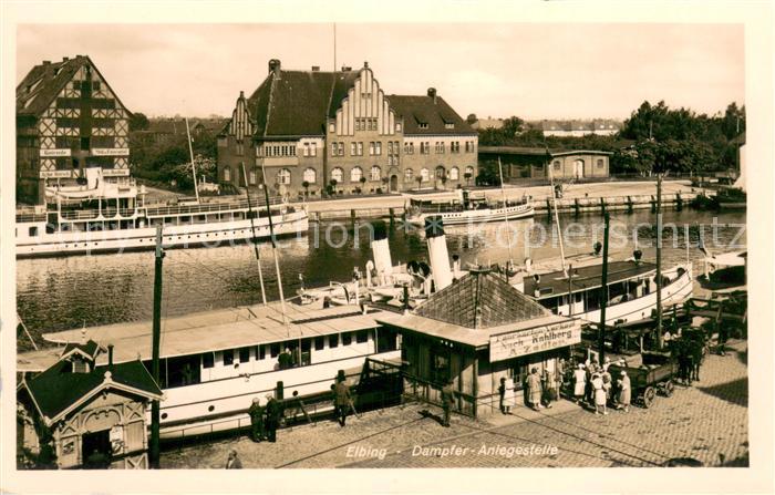 Elbing Elblag Dampfer Anlegestelle