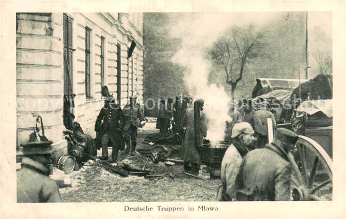 Mlawa Mielau Ostpreussen Deutsche Truppen