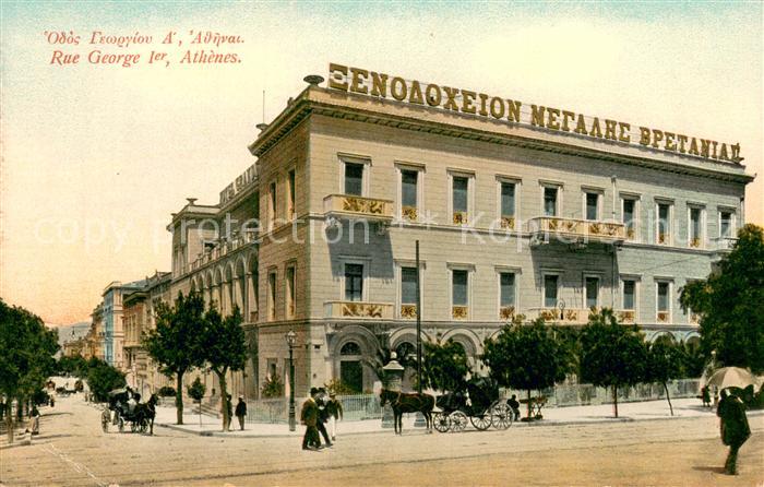 Athenes Athen Rue Geroge I