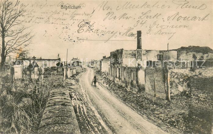 Bignicourt-sur-Marne Zerstoertes Dorf