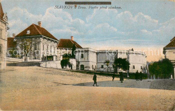 Slavkov u Brna Austerlitz CZ Partie pred zamkem