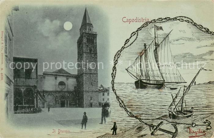 Capodistria Stadtturm Segelpartie