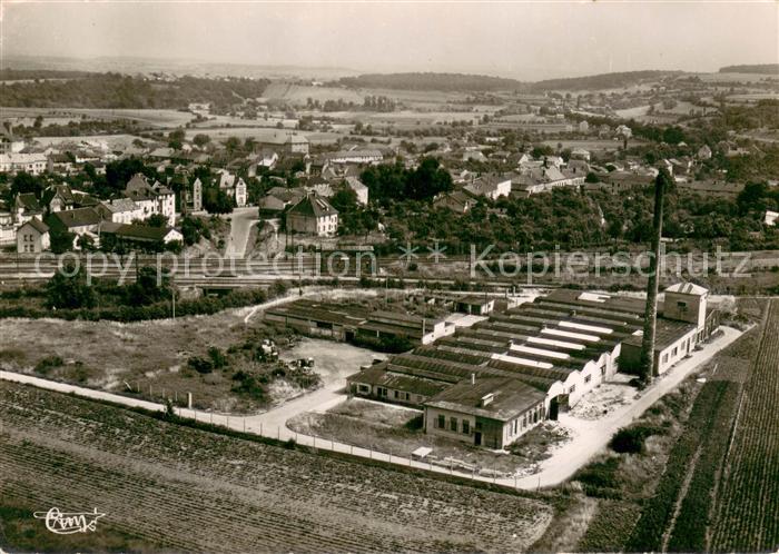 Bouzonville Vue aerienne Panoramique et les Usines
