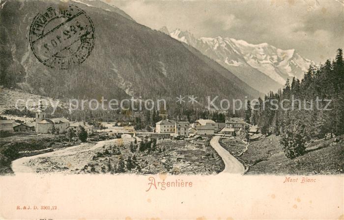 Argentiere Haute-Savoie Panorama Mont Blanc