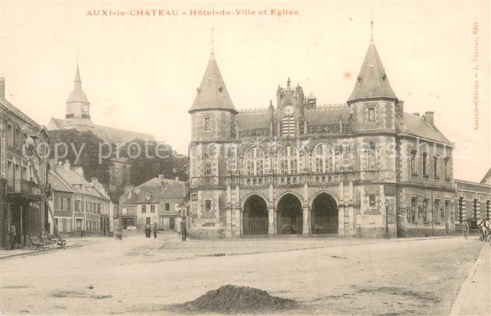 Auxi-le-Chateau Hotel de Ville et Eglise