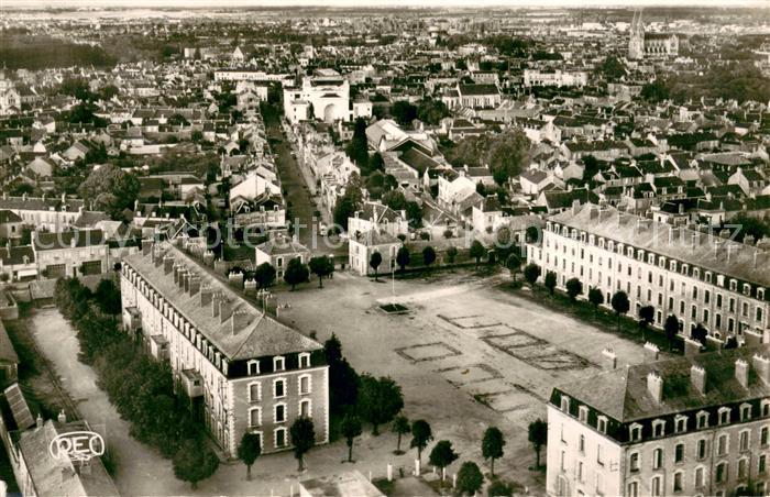 Chateauroux 36 Indre Vue aerienne Caserne Bertrand Rue de la Republique