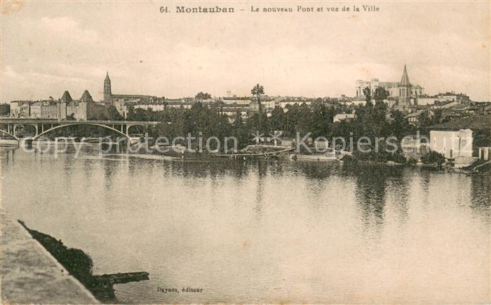 Montauban 82 Le souveau Pont et vue de la Ville