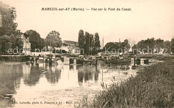 Mareuil-sur-Ay Vue sur le Pont du Canal