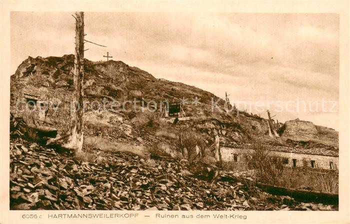 Hartmannsweilerkopf Ruinen aus dem Weltkrieg