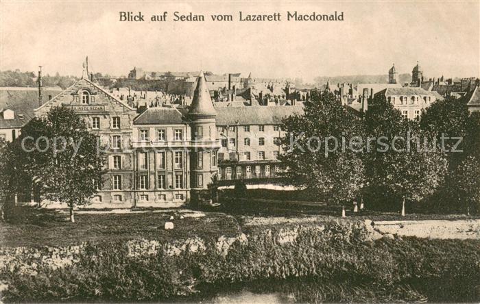 Sedan Ardennes Blick vom Lazarett Macdonald